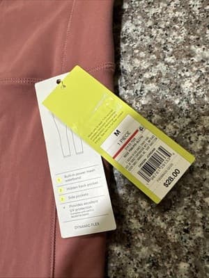 All in Motion Dynamic Flex High Rise Pocketed Leggings Ultra Blush Pink 7/8 Med - Thumbnail 2