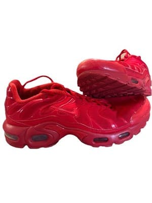 Nike Air Max Plus TN RED Athletic Shoes Sneakers Sz 7Y 655020-053 - Thumbnail 2