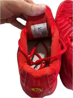 Nike Air Max Plus TN RED Athletic Shoes Sneakers Sz 7Y 655020-053 - Thumbnail 8