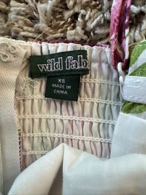 Wild Fable NEW Floral Mini Dress Size XS - Thumbnail 2