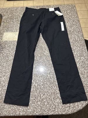 NEW Goodfellow & Co Athletic Chino Pants Black Cotton 34x32 - Thumbnail 3