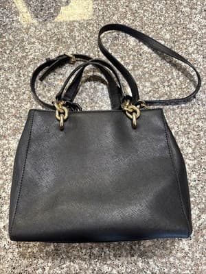Michael Kors Black Classic Lined Detachable Double Handle Satchel Bag - Thumbnail 2