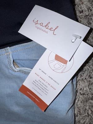 Isabel Maternity Size 12 - Jeans Light Blue - New with Tags - Thumbnail 2