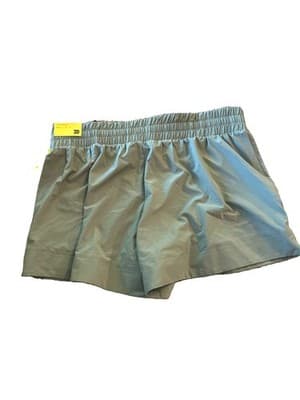 All In Motion Women's Active Mid Rise Woven Shorts 4" Sage Green NEW- Large - Thumbnail 4