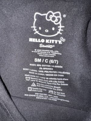 Hello Kitty Sanrio Halloween Dress Girls - Small (6/7) - New with Tags - Thumbnail 3