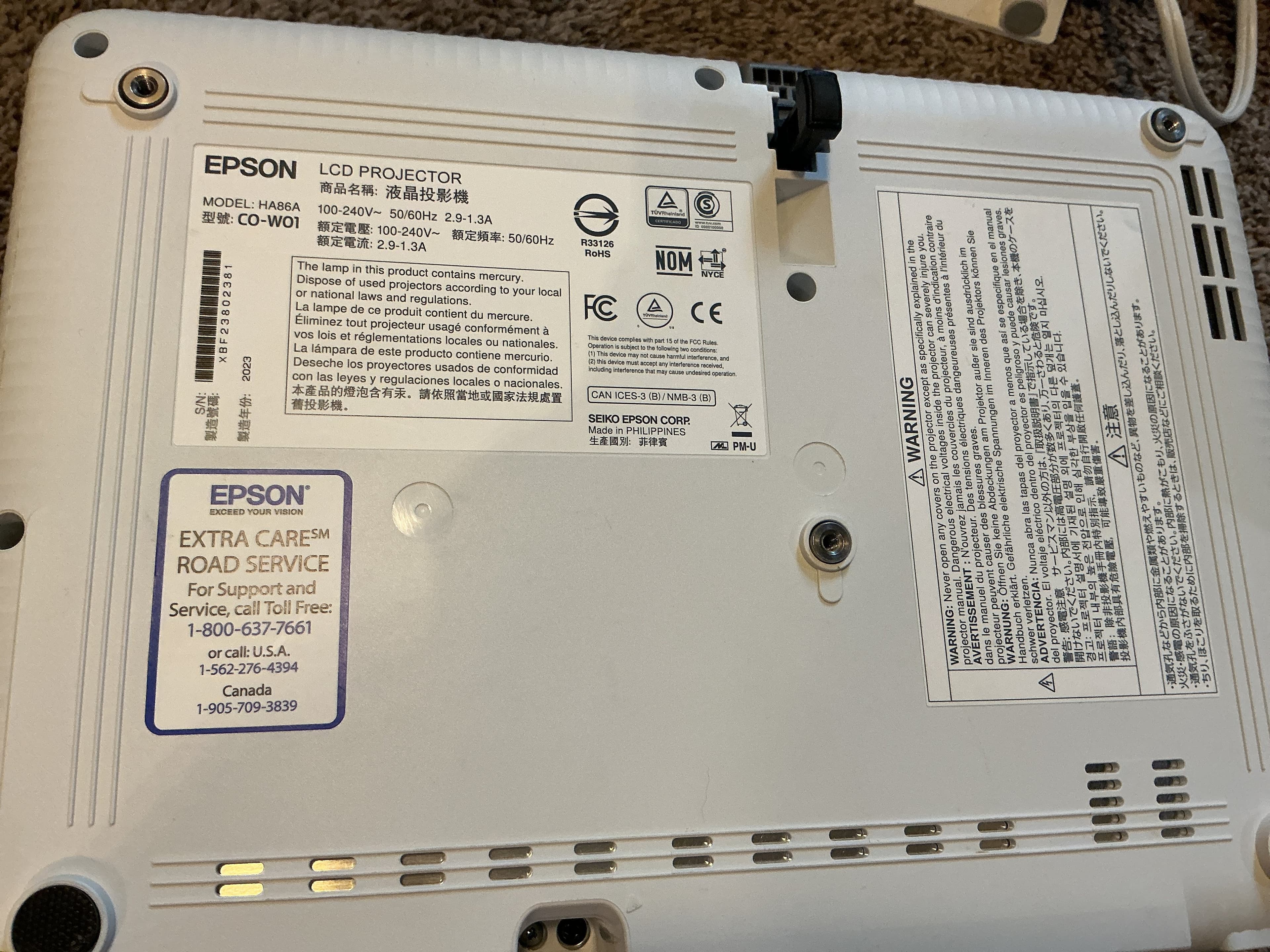 Epson CO-W01 3LCD Projector with HDMI - Thumbnail 2
