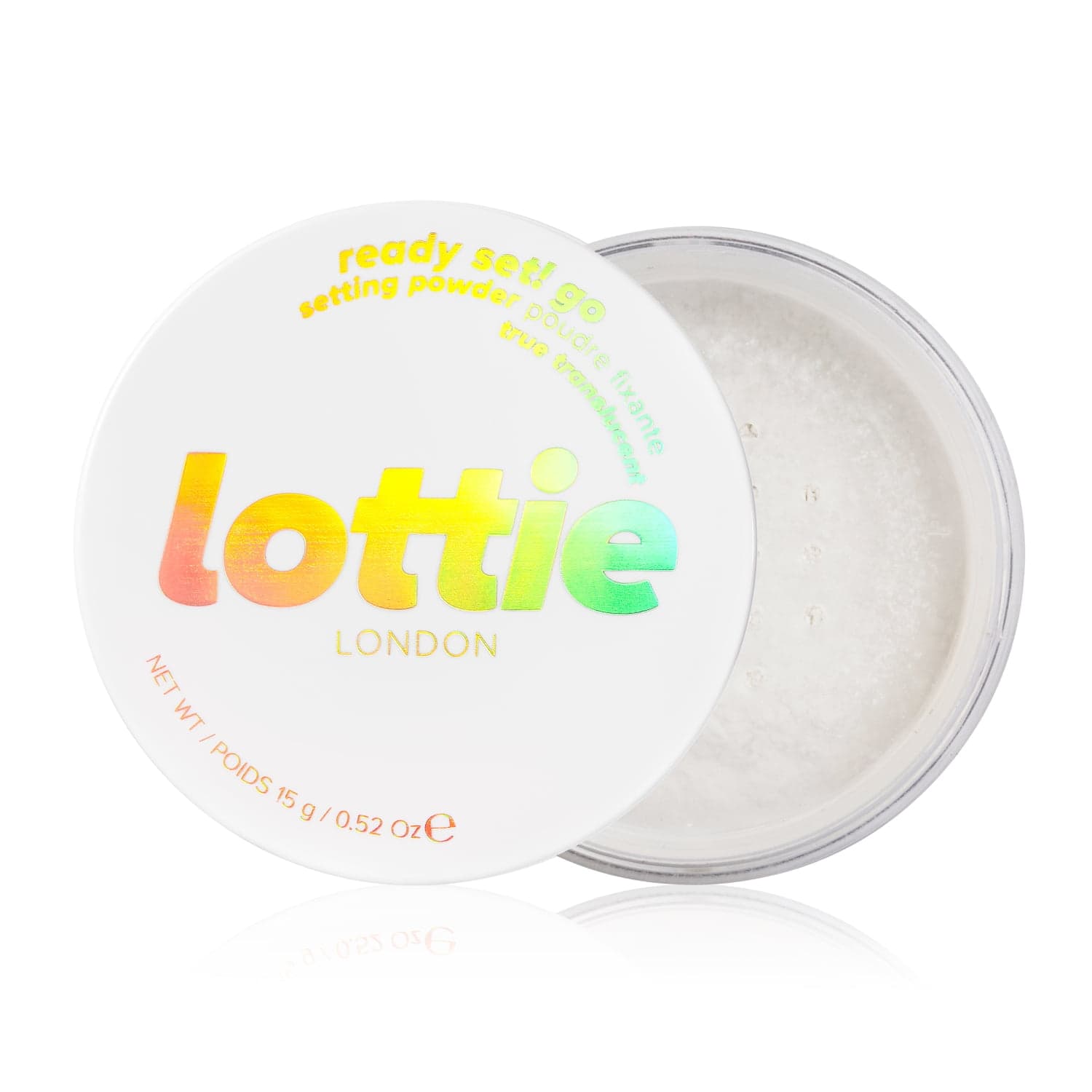 Lottie London Ready Set! Lightweight Makeup Setting Powder  100% Vegan  True Translucent  0.52 Oz - Thumbnail 3