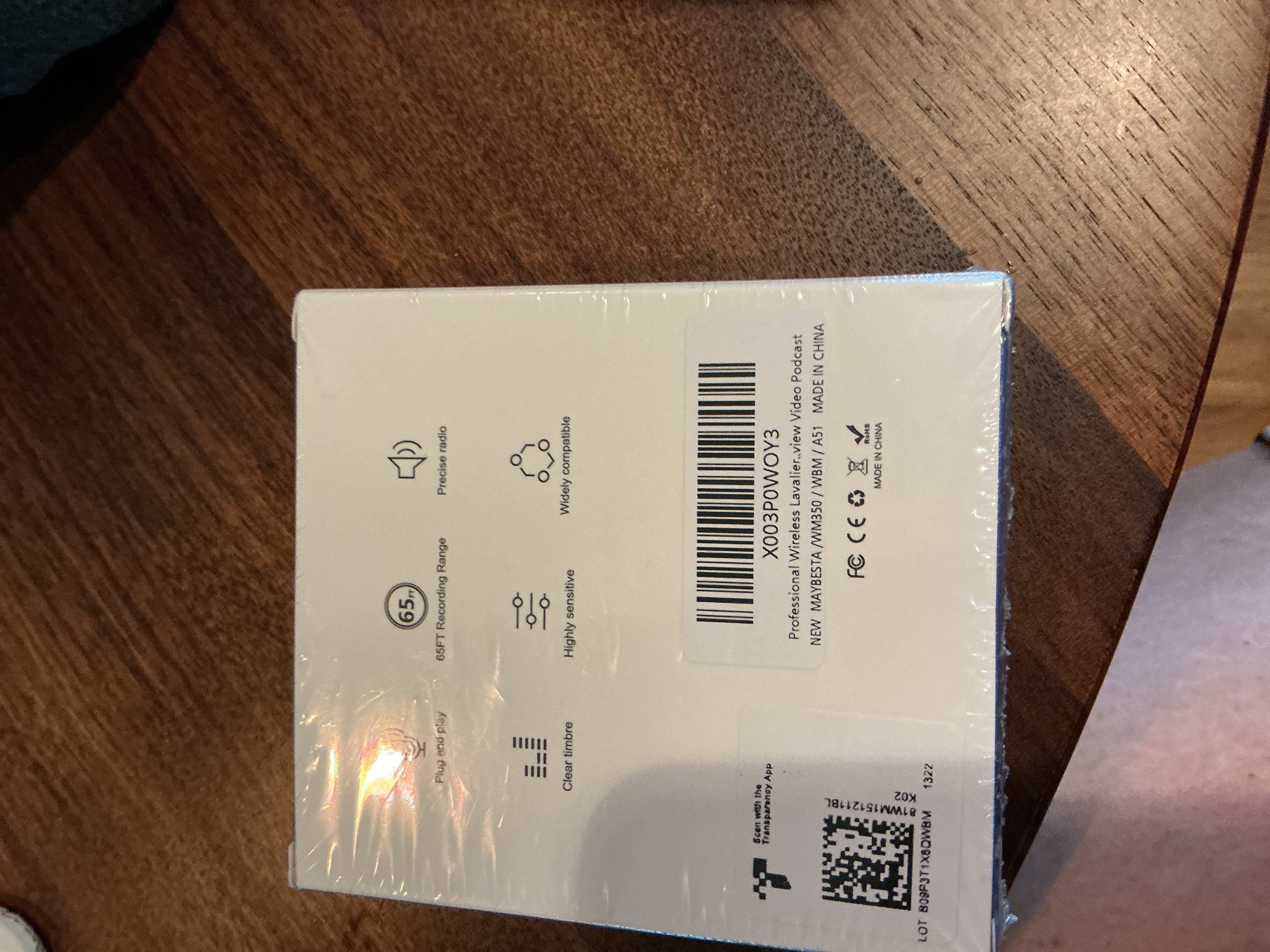 Wireless Microphone Set with Charging Case- unopened new - Thumbnail 2