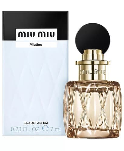 Miu Miu Miutine EDP Mini Bottle 7ml/0.23 Fl Oz New in Box - Thumbnail 2