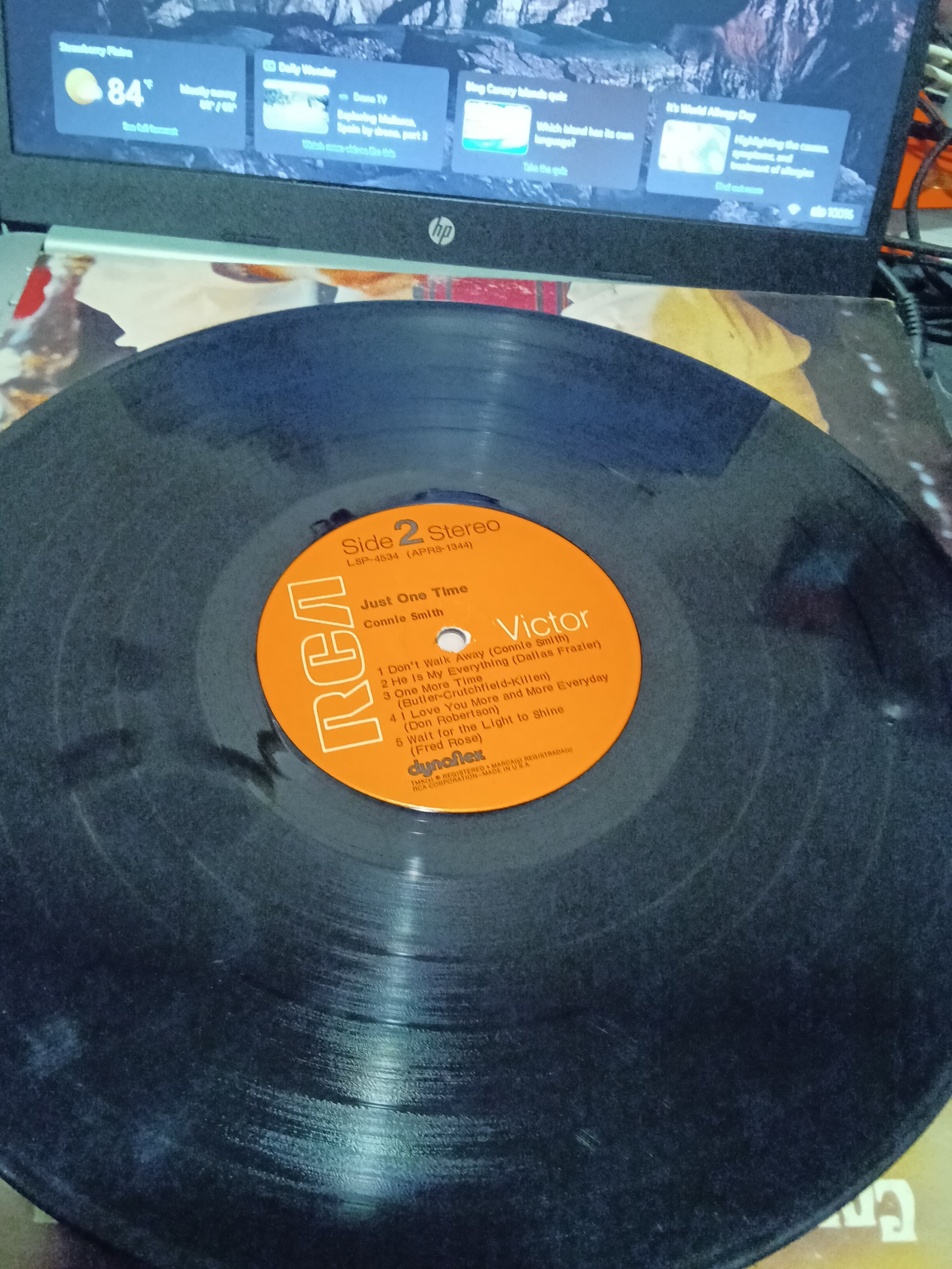 Connie Smith Just One Time Vinyl Record RCA LSP-4334 - Thumbnail 4