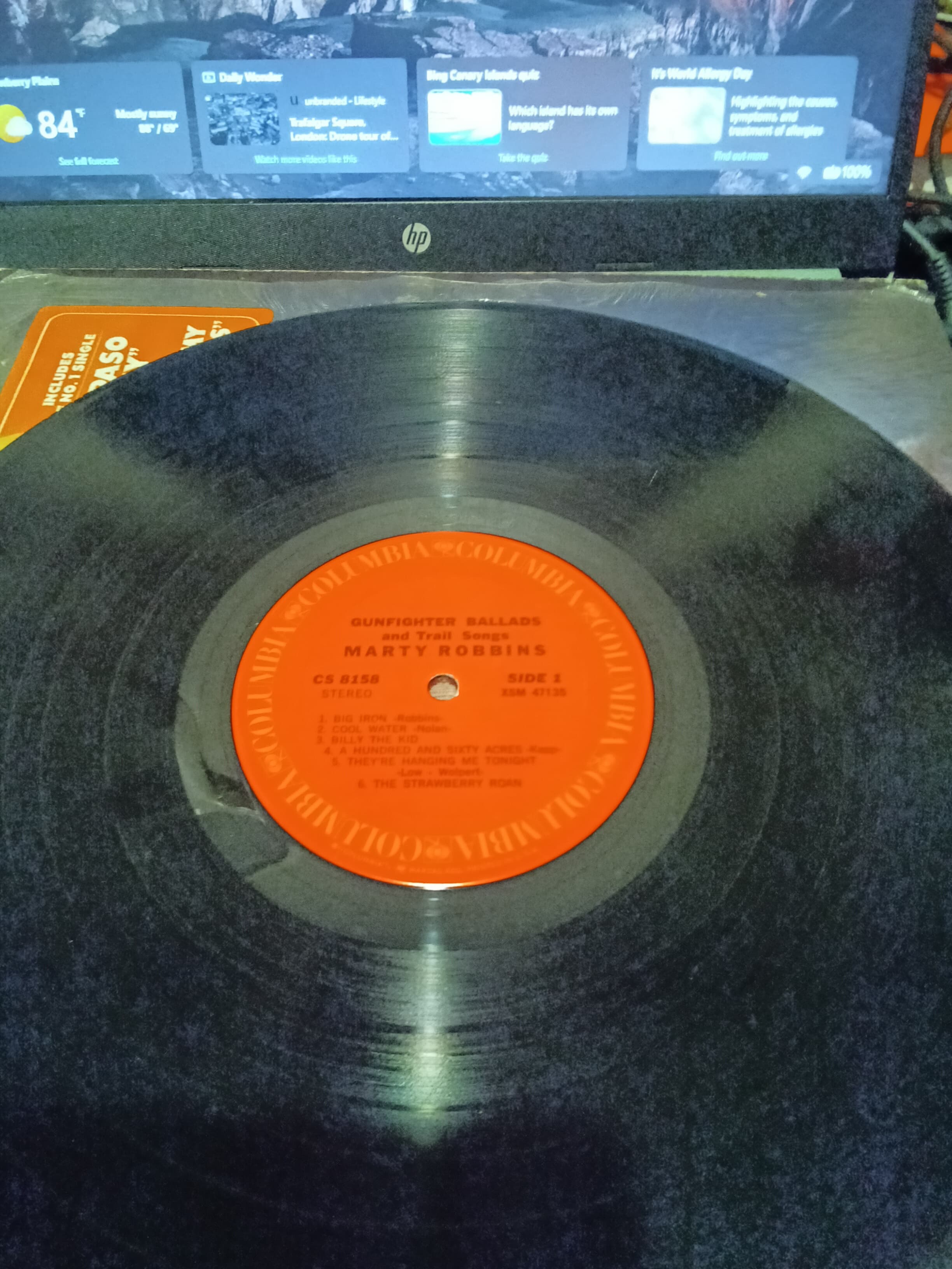 Marty Robbins Gunfighter Ballads Vinyl Record - Thumbnail 3