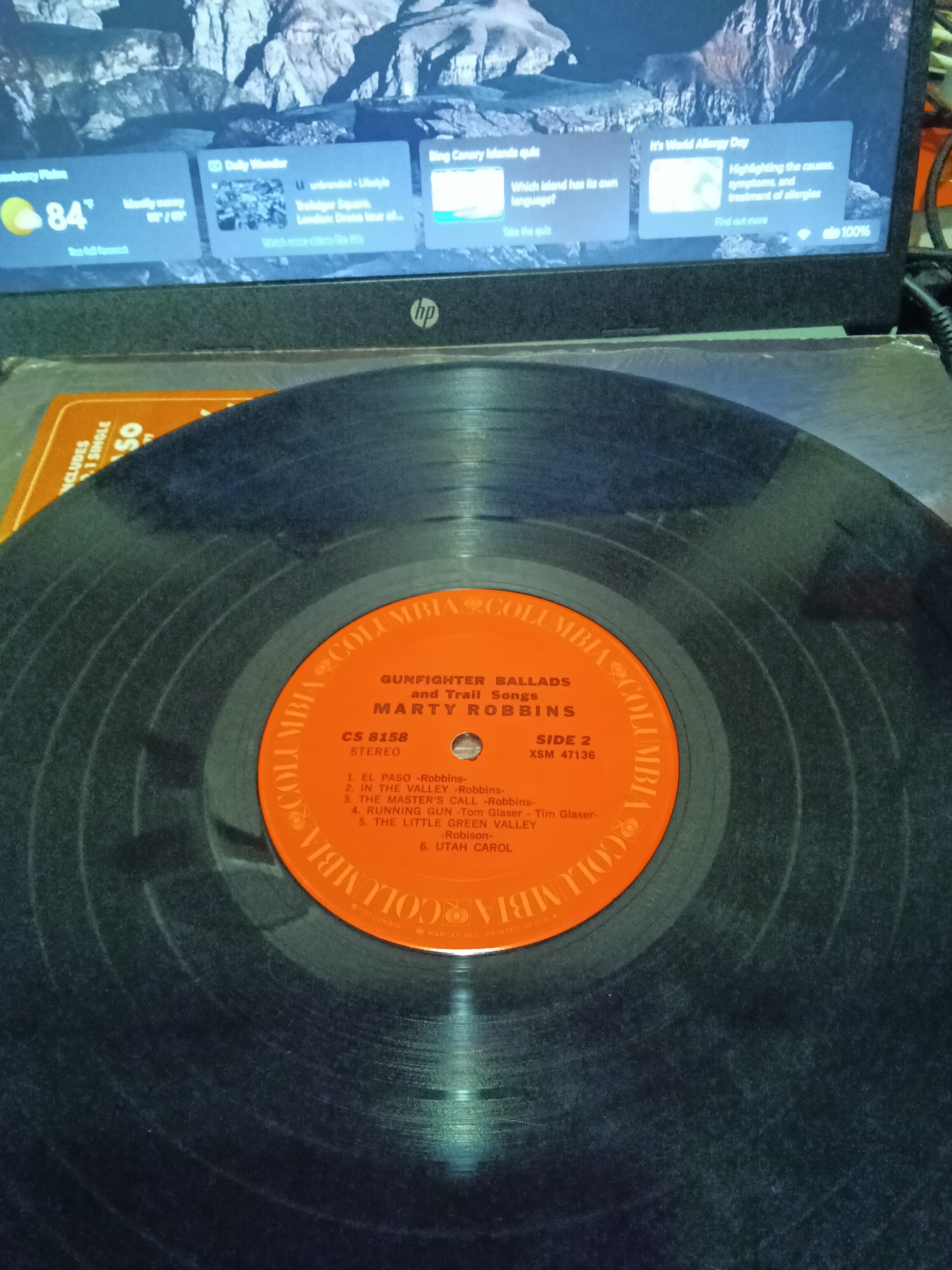 Marty Robbins Gunfighter Ballads Vinyl Record - Thumbnail 4