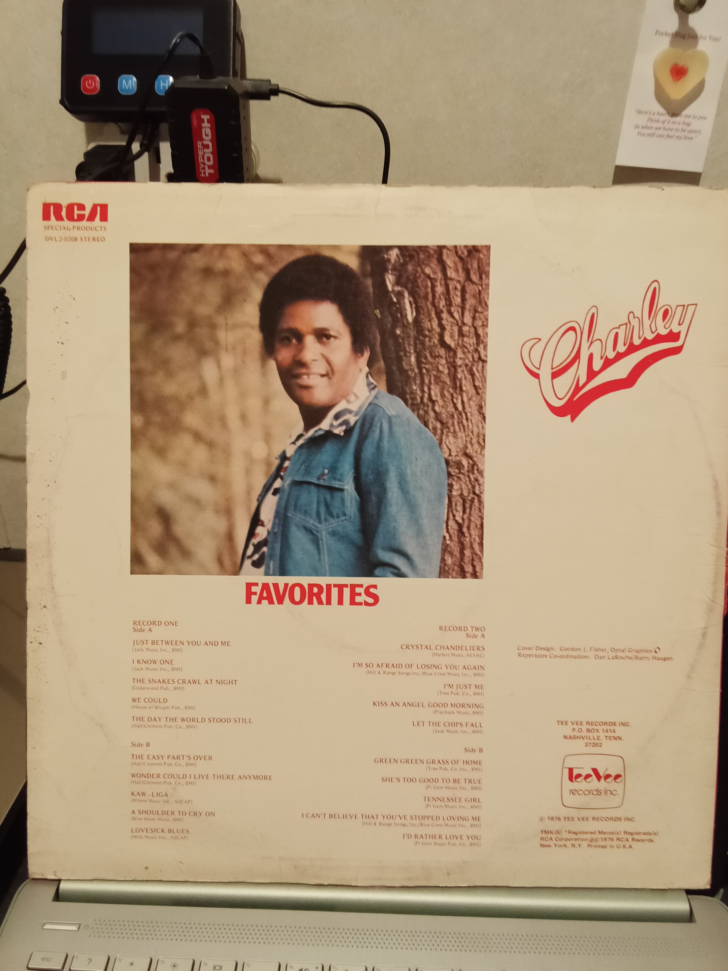 RCA Charley Pride Favorites 2 Record Set Vinyl - Thumbnail 2