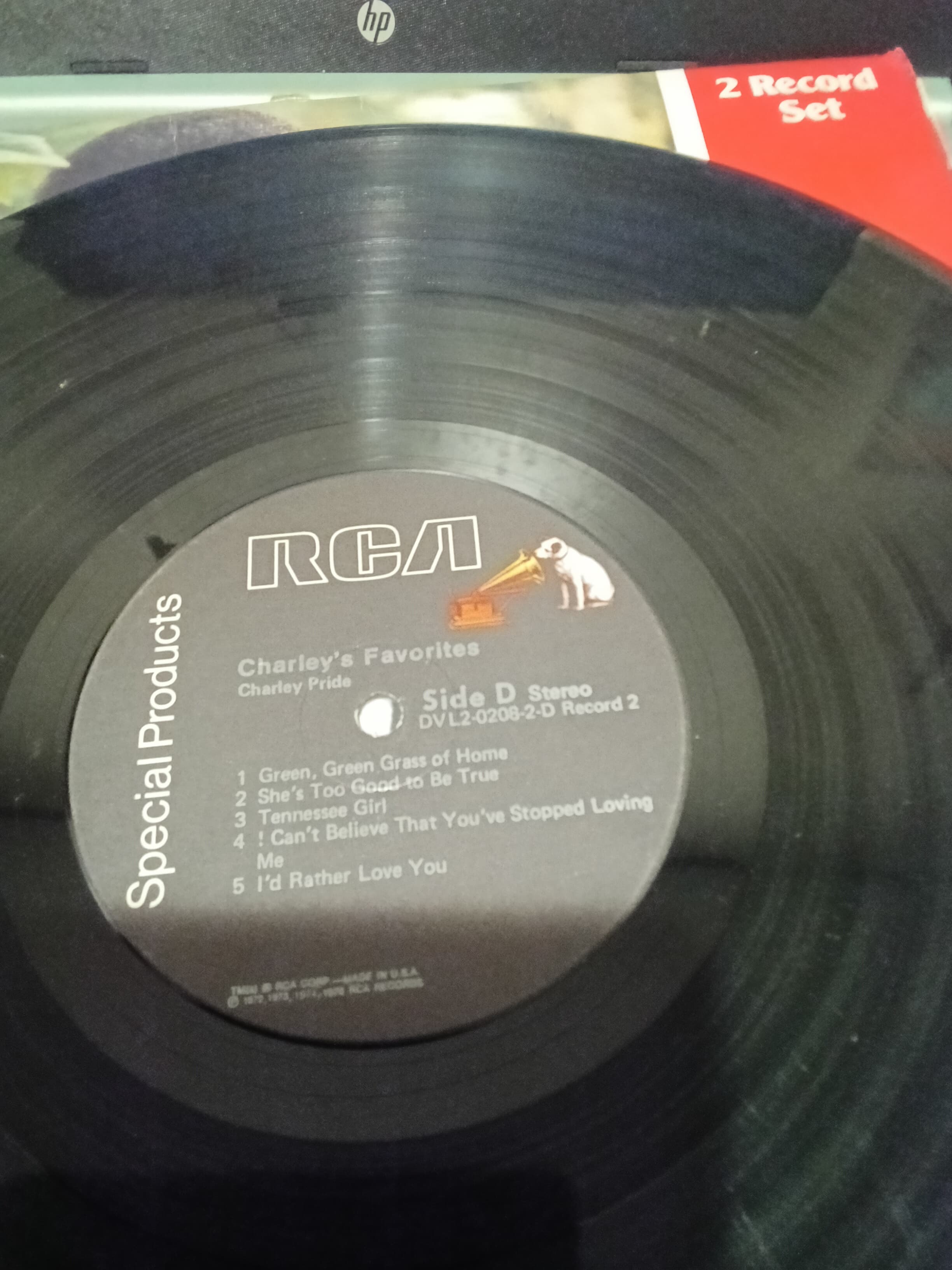 RCA Charley Pride Favorites 2 Record Set Vinyl - Thumbnail 5