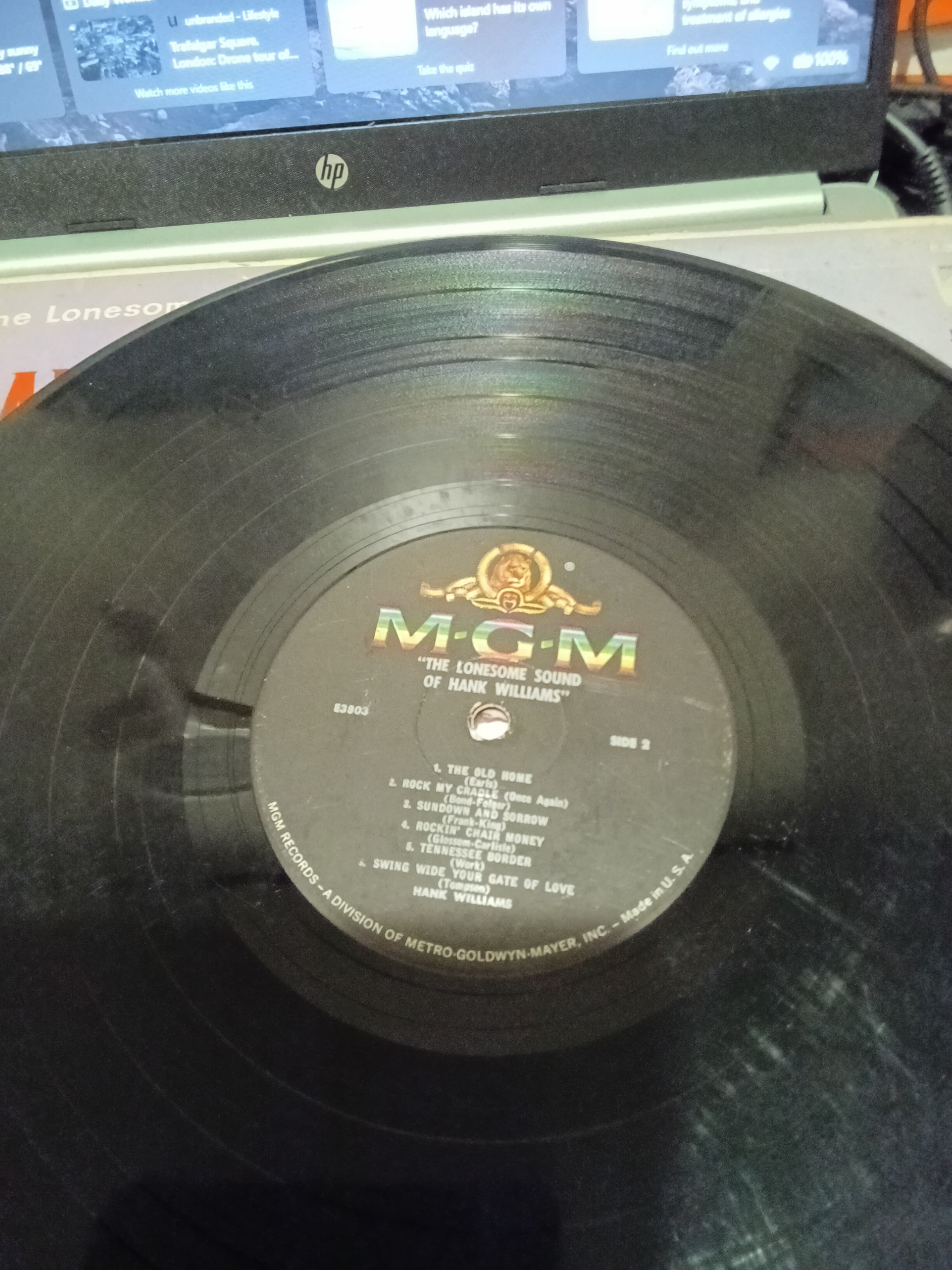 Set of 2 MGM Records Hank Williams Vinyl Albums - Thumbnail 5