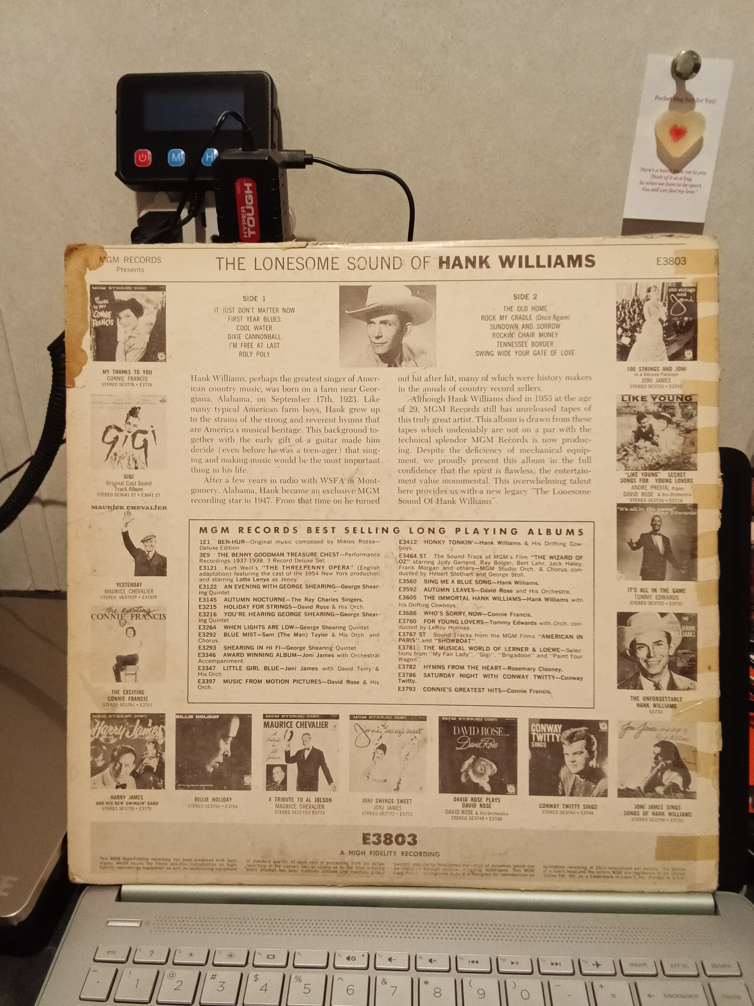 Set of 2 MGM Records Hank Williams Vinyl Albums - Thumbnail 2