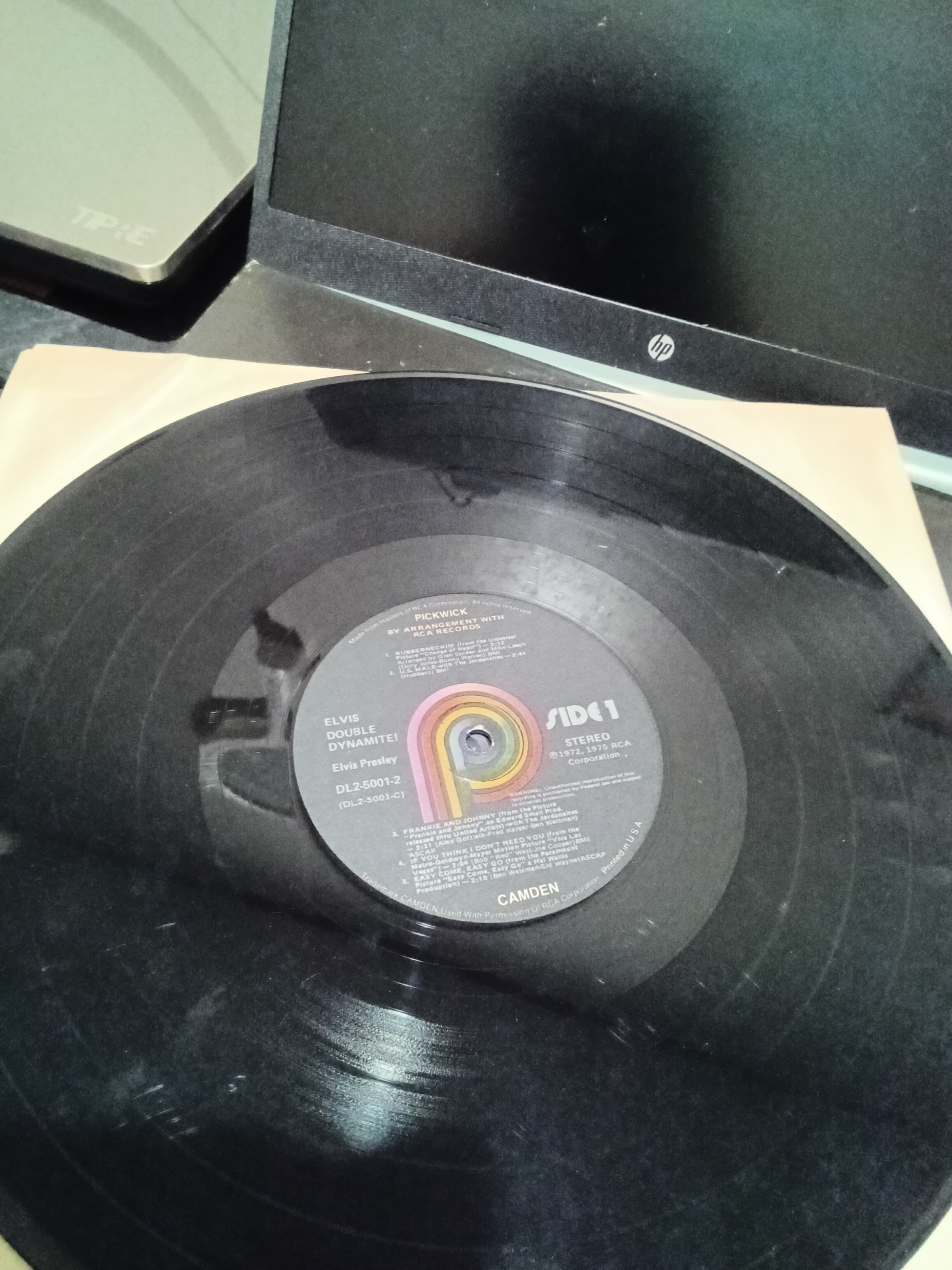 Elvis Presley Double Dynamite Vinyl Record LP - Thumbnail 2