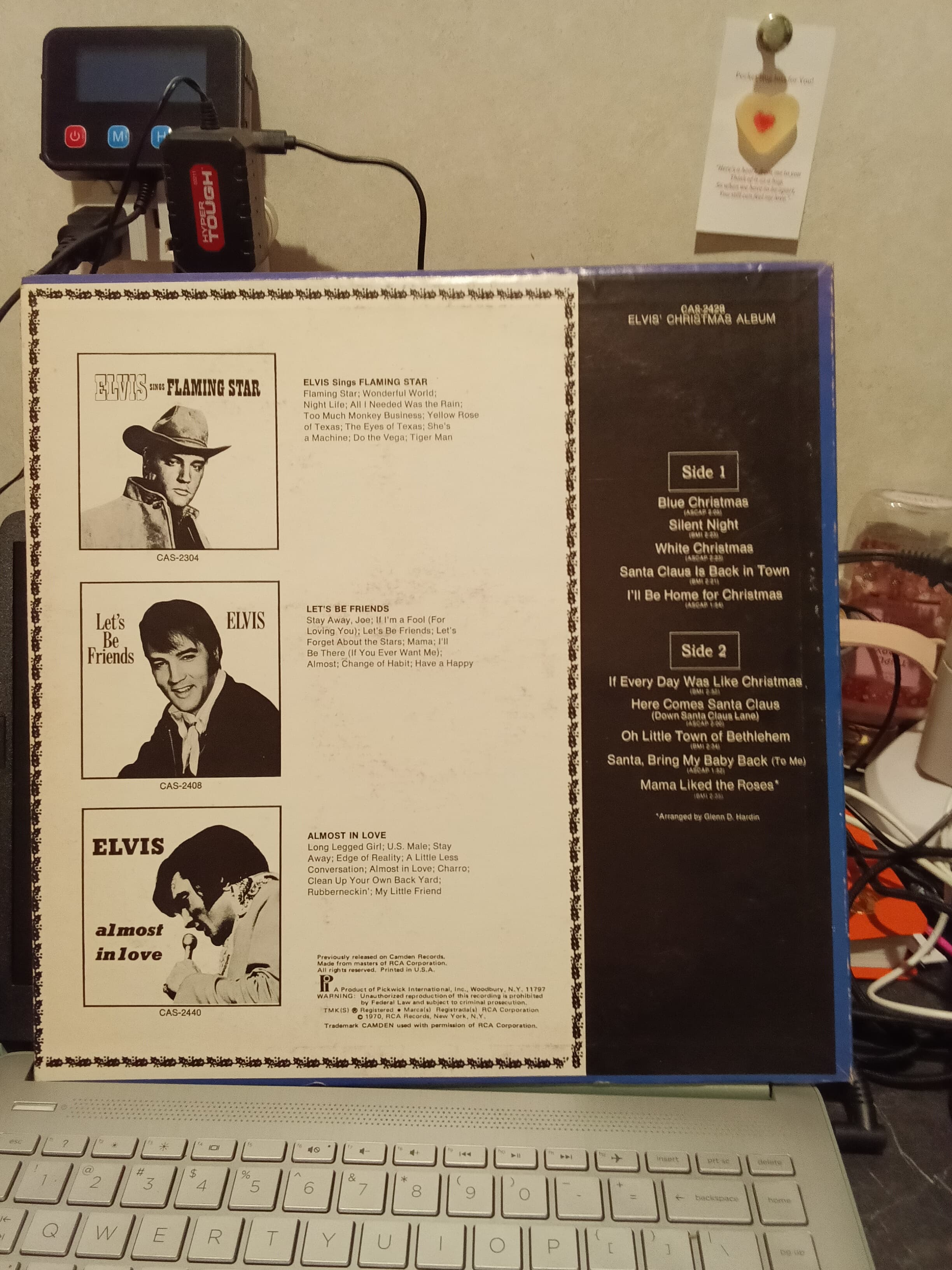 Elvis Christmas Album Vinyl Record by Pickwick - Thumbnail 2