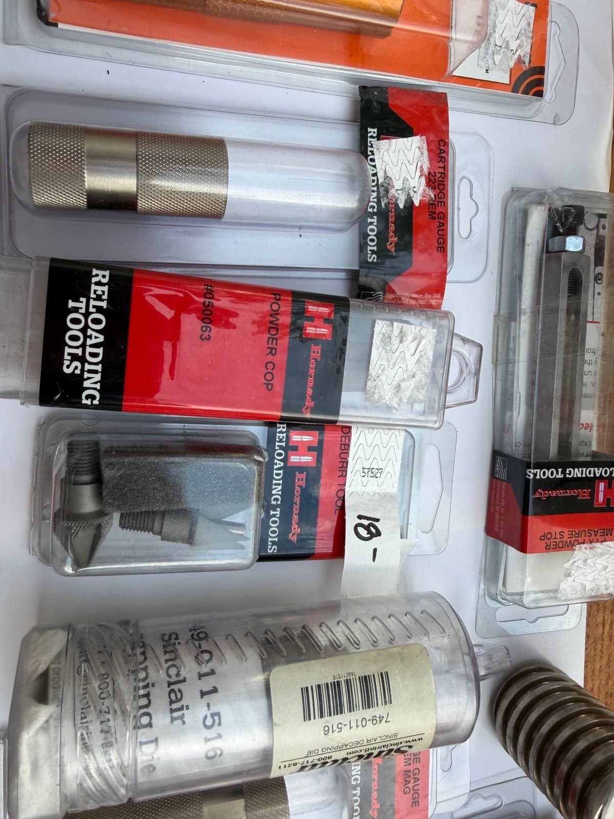 Lot of 14 Hornady and Lyman reloading tools die brushing Sinclair - Thumbnail 2