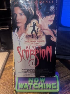 Black Scorpion 2 VHS Rare Dual-Cover Advance Screener Roger Corman B-Movie - Thumbnail 2