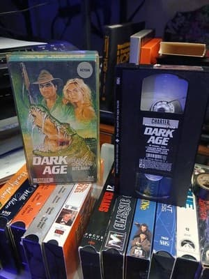 DARK AGE VHS video tape Horror TESTED 80s Crocodile Hunter Australia 1987 - Thumbnail 2