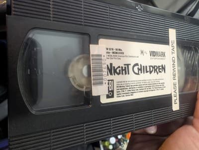 Night Children VHS (1989) David Carradine Vidmark Crime Thriller TESTED - Thumbnail 3