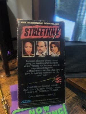 Streetkill VHS 1988 Ace Video Raul Julia True Crime Cult Retitle TapeTESTED - Thumbnail 2