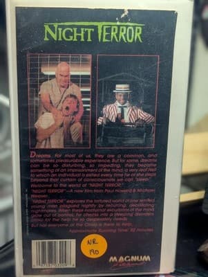 Night Terror VHS 1989 Magnum Jeff Keel Guy Ecker Jon Hoffman Michael Coopet - Thumbnail 4