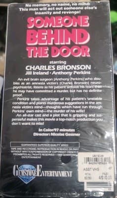 Someone Behind the Door VHS Gemstone Charles Bronson Anthony Perkins - Thumbnail 2