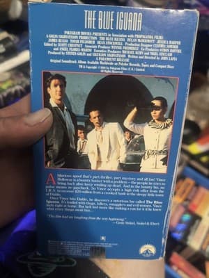 The Blue Iguana (VHS 1988) Dylan McDermott Jessica Harper New Sealed - Thumbnail 2