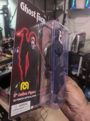 MEGO Monsters Scream GHOST FACE 8" Action Figure Blood Splatter Variant - Thumbnail 3