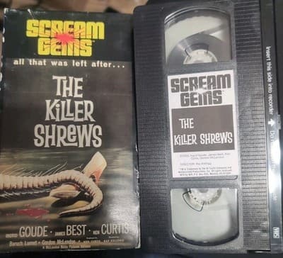The Killer Shrews 1959 VHS Tested James Best Ingrid Goude Cult Creature Horror - Thumbnail 3
