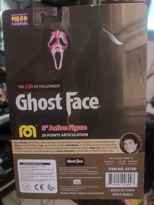 MEGO Monsters Scream GHOST FACE 8" Action Figure Blood Splatter Variant - Thumbnail 2