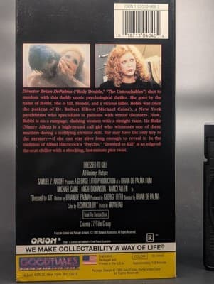 Dressed to Kill VHS, 2001 Brian De Palma, Fully Tested - Thumbnail 4
