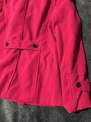 Valerie Stevens Women's Collared Raspberry Coat Size Large. New with Tags Lined - Thumbnail 9