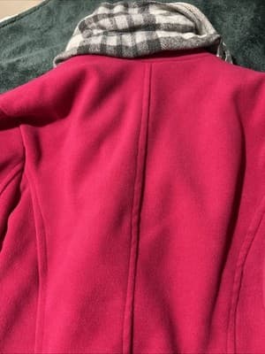 Valerie Stevens Women's Collared Raspberry Coat Size Large. New with Tags Lined - Thumbnail 11