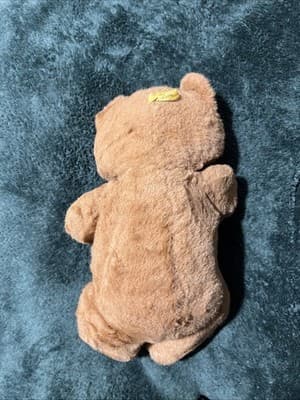 Classic Brown Teddy Bear 14 Inches Vintage Stuffed Animal Toy - Thumbnail 3