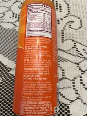 Metamucil Psyllium Fiber Powder Supplement Orange Flavored 50 Servings - Thumbnail 2