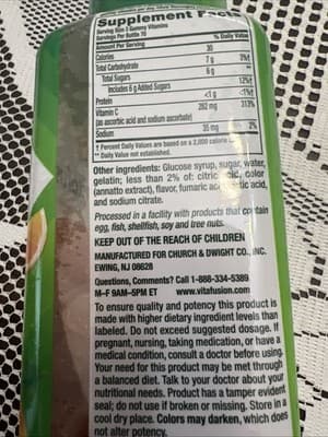 Vitafusion Gummy Vitamins Power C, 282mg, 210 Count, EXP07/2026,New Sealed - Thumbnail 2