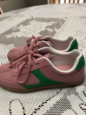 No Boundaries Pink and Green Casual Sport Sneakers Women's Size 7 - Thumbnail 7