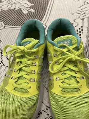 Nike Lunarstelos running shoes in yellow/turquoise colorway, model 844736-700 - Thumbnail 5
