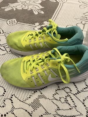 Nike Lunarstelos running shoes in yellow/turquoise colorway, model 844736-700 - Thumbnail 4