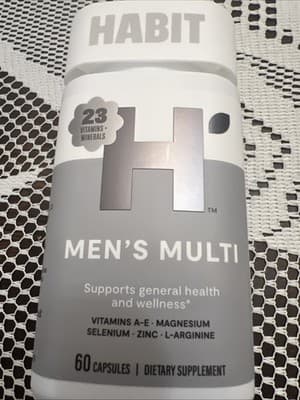 Habit Men's Multivitamin Supports Health & Wellness Vitamins A-E, 60 Capsules - Thumbnail 5