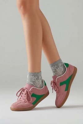 No Boundaries Pink and Green Casual Sport Sneakers Women's Size 7 - Thumbnail 2