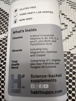 Habit Men's Multivitamin Supports Health & Wellness Vitamins A-E, 60 Capsules - Thumbnail 4