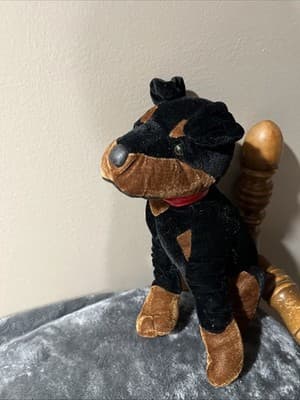 Vintage Ganz Rottweiler Plush Heritage Collection Stuffed Animal Dog Puppy Black - Thumbnail 2