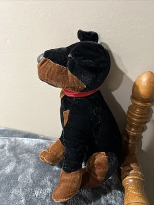 Vintage Ganz Rottweiler Plush Heritage Collection Stuffed Animal Dog Puppy Black - Thumbnail 3