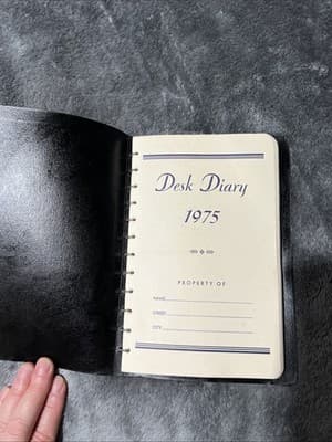 1975 Promotional Ledger From Home Insurance Agency. Vintage Print Ad - Thumbnail 3