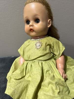 Vintage Effanbee Patsy Ann Style Composition Doll with Synthetic Hair. 14 Inches - Thumbnail 2