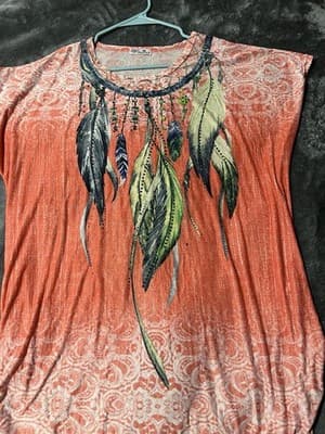 Women's Blouse One Size Fits Most by Blossom by P. Women's Top Blouse New - Thumbnail 12
